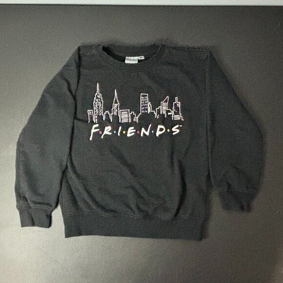 FRIENDS - Pull Over Sweatshirt - Girls M - Black - Picture 1 of 3